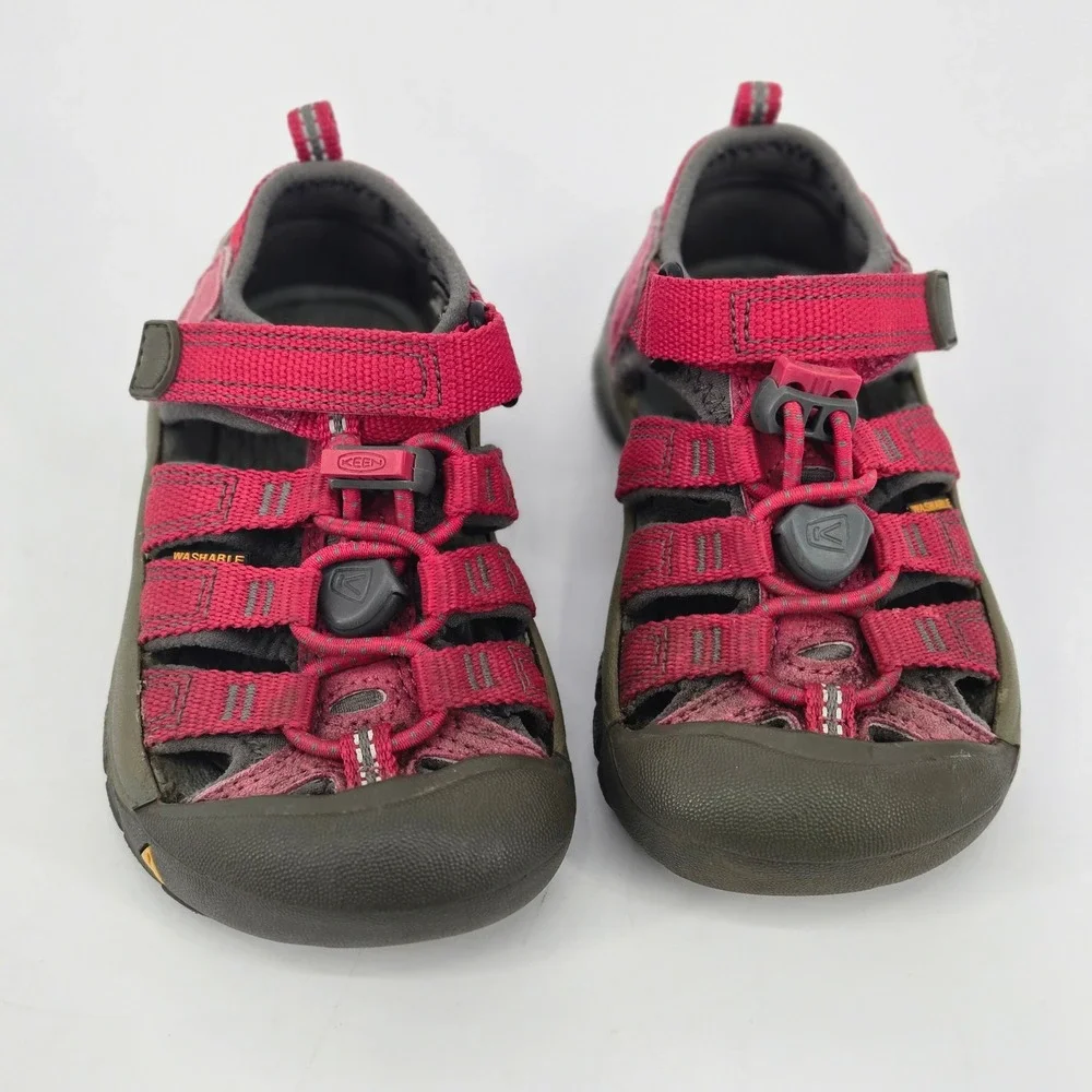 Keen Newport H2 Bright Hot Pink Grey Water Sandals Kids Toddler SZ 8 Waterproof